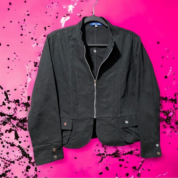 Blue Sky Ladies M Black Zipper Jacket - Picture 9 of 9